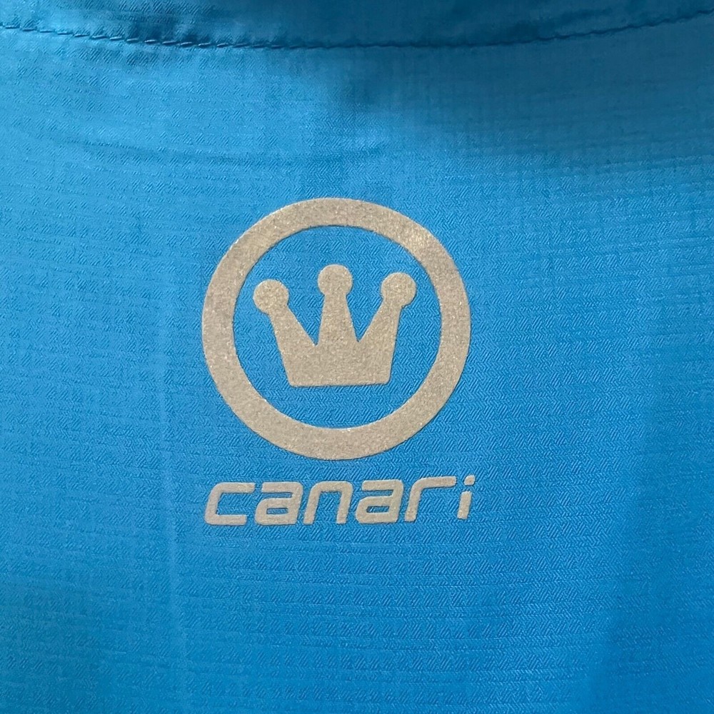 Mens Canari Cycling Biking Full Zip Lightweight Long Sleeve Jacket XXL Blue- NWT - Picture 8 of 12
